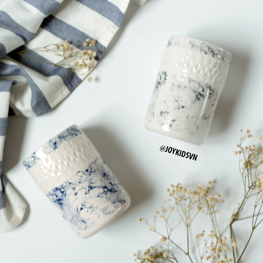 Ly gốm vân đá Marble | Cốc gốm vân đá Marble | Cốc uống nước vân đá marble - Marble ceramic mug
