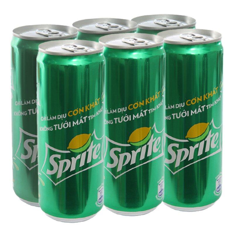 Combo Lốc 6 Lon Sprite 330ml