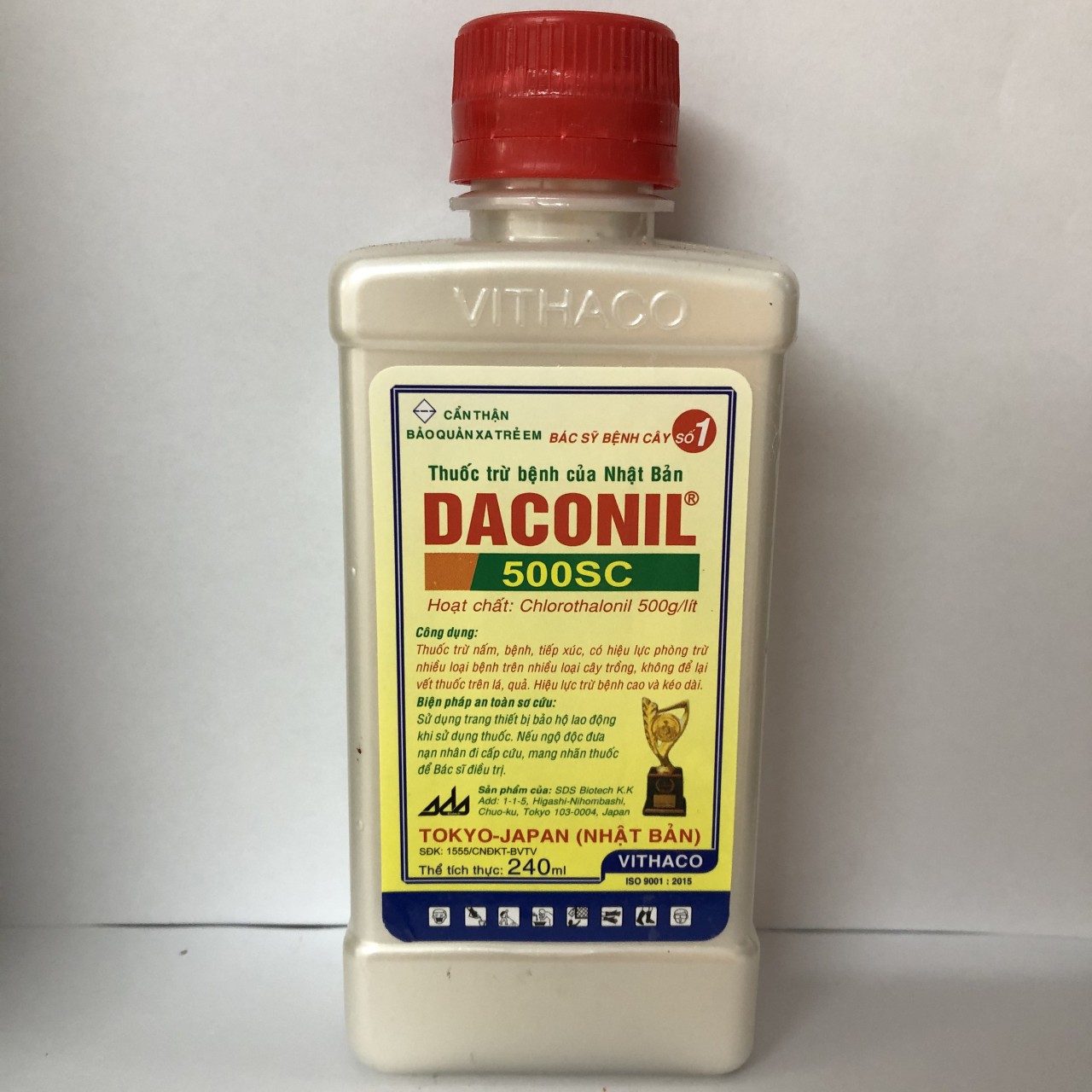 Daconil 500sc (chai 240ml ) trừ nấm bệnh cây trồng (Đạo ôn, khô vằn, sương mai, thán thư, phấn trắng, đốm lá)