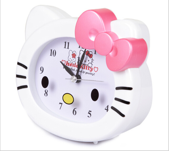 Kitty đồng hồ báo thức đồng hồ kỹ thuật số trẻ em bàn đồng hồ trẻ em bảng món quà đồng hồ