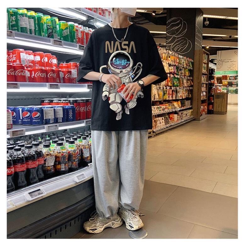 Áo thun áo phông PHI HÀNH GIA NASA - Tokyo Shop Tay Lỡ Form Rộng Áo thun áo phông Nam Nữ Unisex Thời Trang Hàn Quốc Độc Đẹp Vải Dày Mịn Thoáng Mát phong cách Ulzzang Năng Động Trẻ Trung