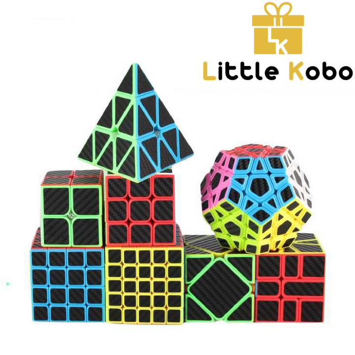 Bộ Sưu Tập Rubik Carbon MoYu MeiLong 2x2 3x3 4x4 5x5 Pyraminx Megaminx