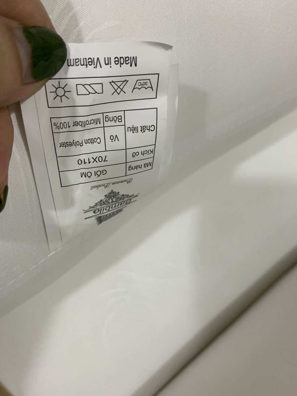 Ruột gối ôm Bambiloo 70x110 cm