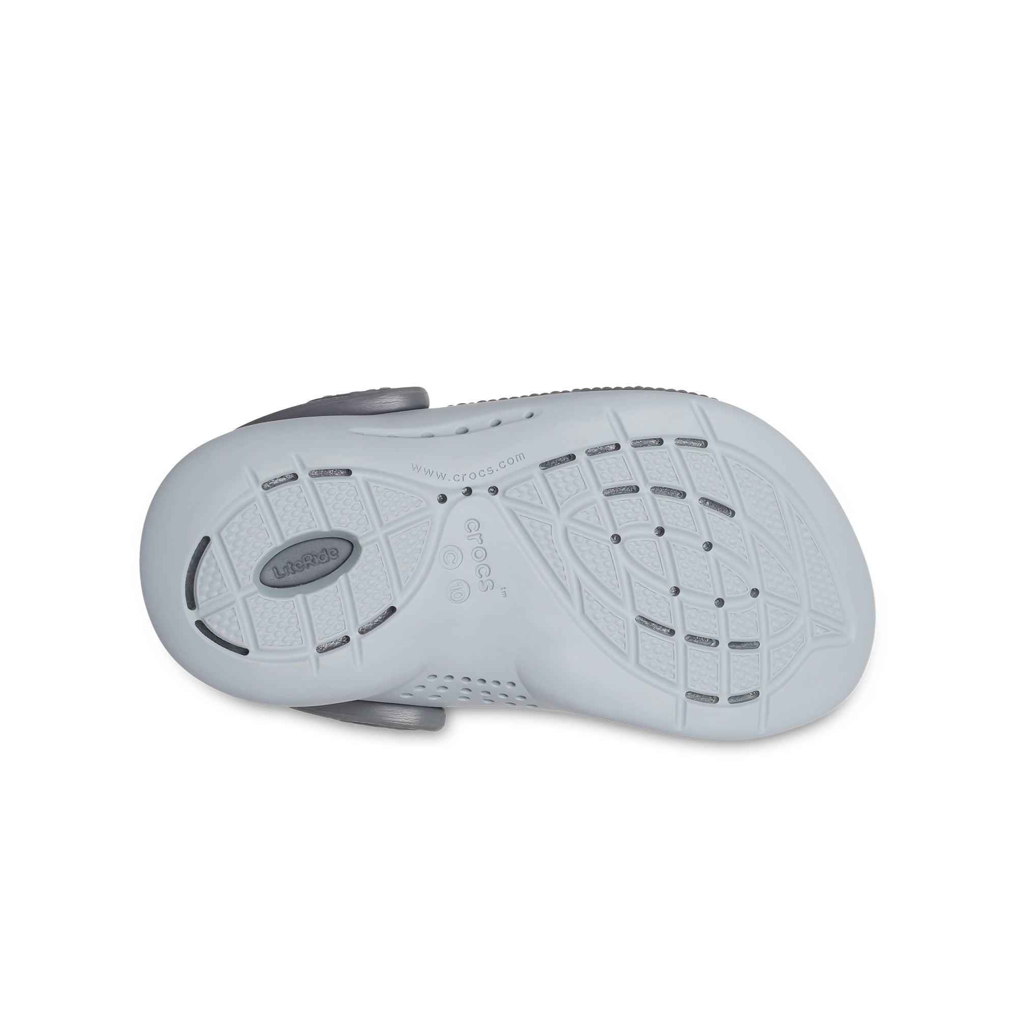 Giày Clog Trẻ Em Crocs Toddler Literide 360 - Black/Slate Grey