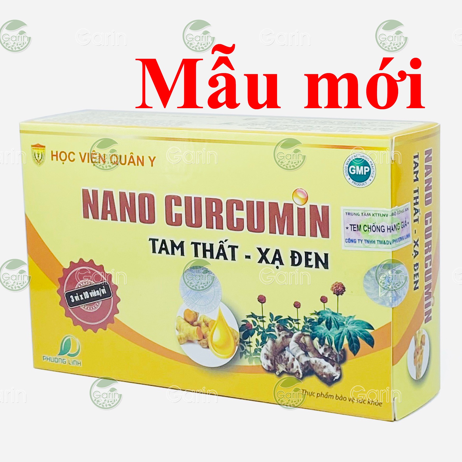 [HCM]Nano Curcumin Tam Thất Xạ Đen Học Viện Quân Y 30 viên giúp giảm đau viêm loét dạ dày tăng cường sức đề kháng làm đẹp da giảm tác dụng phụ khi hóa trị xạ trị