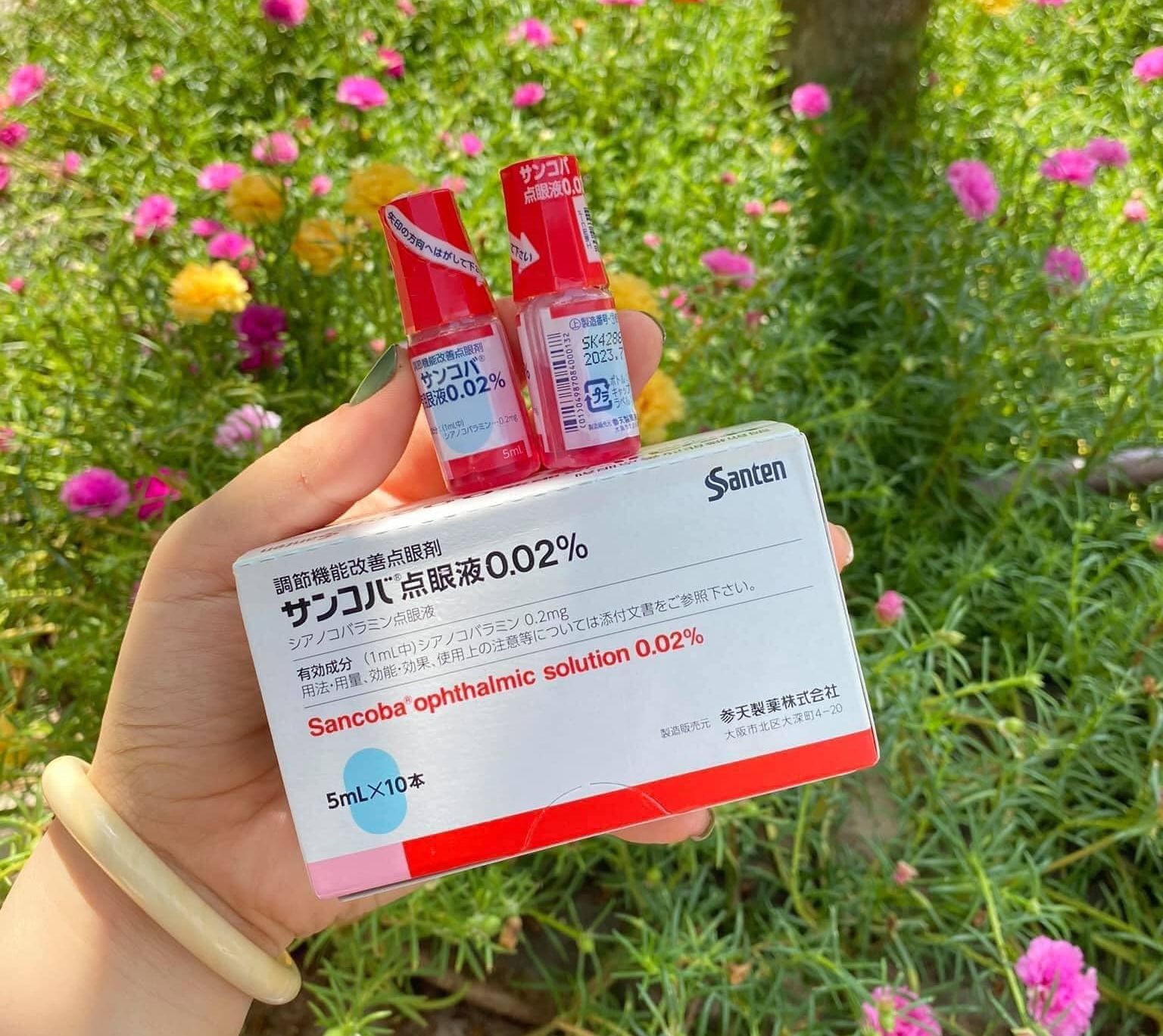 Nhỏ mắt giảm cận thị Sancoba Nhật Bản 5ml