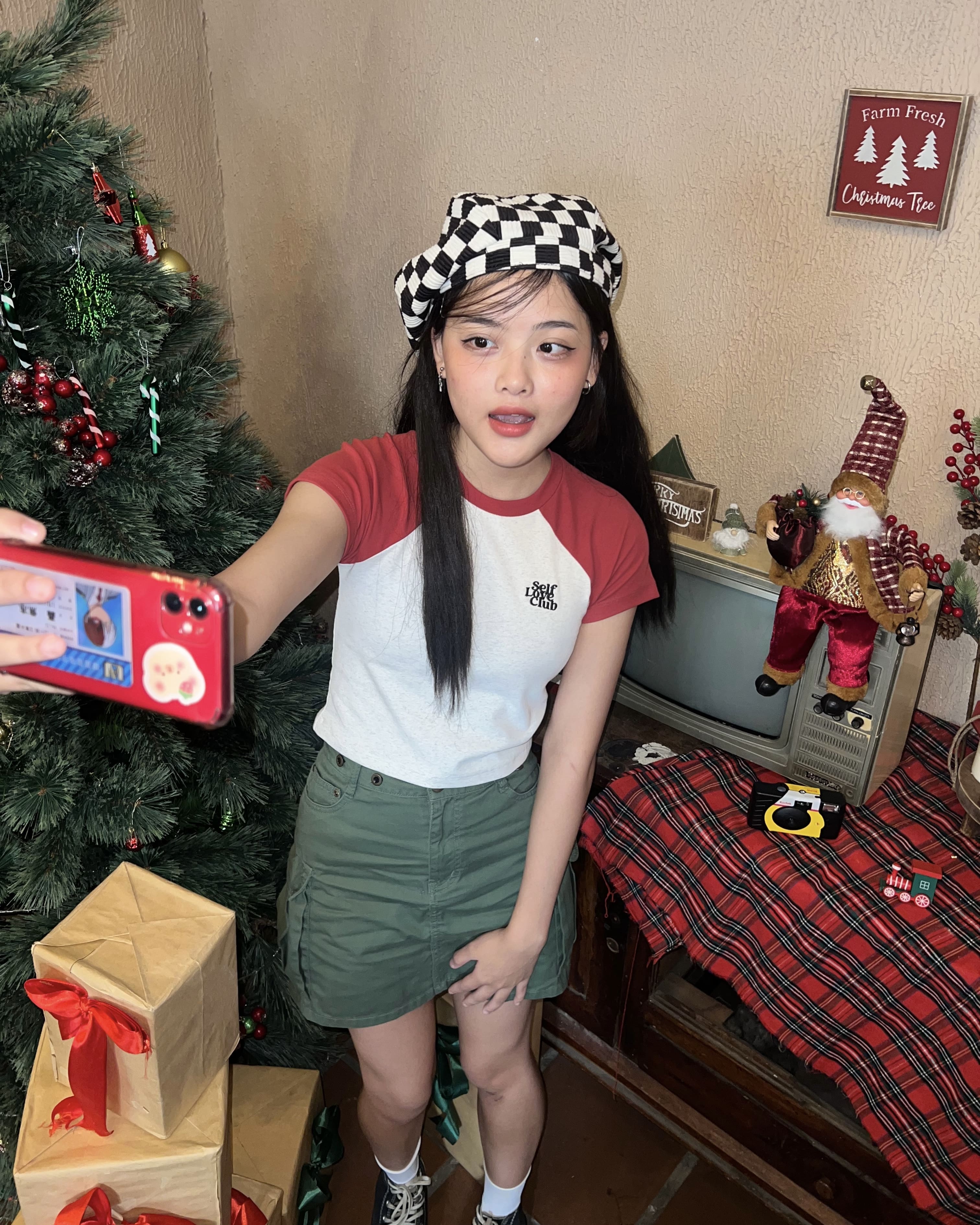 Áo croptop basic phối tay raglan SLC - 3 màu