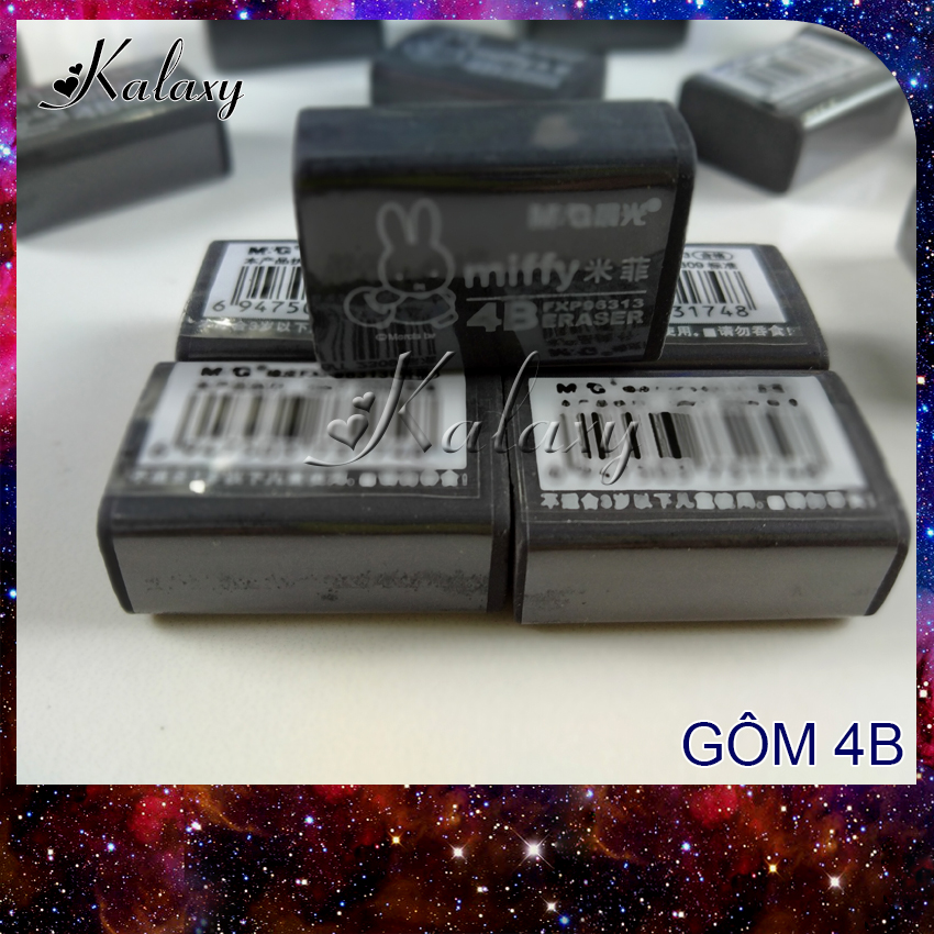 [GIARE] Gôm xóa 4B, gôm đen con thỏ, ảnh tự chụp