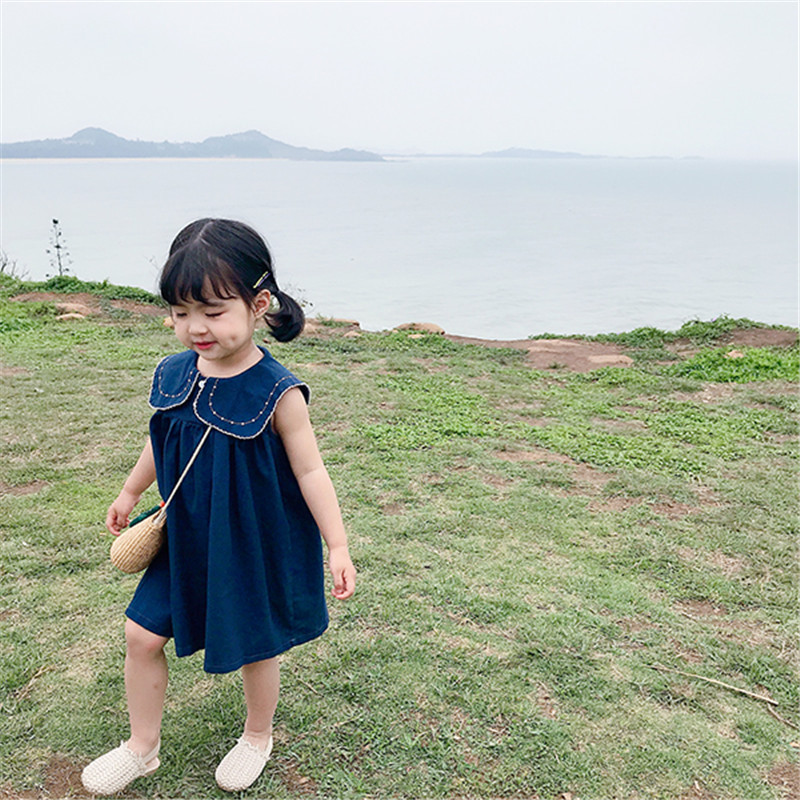 [HÀNG HOT XẢ KHO GIÁ RẺ] VÁY SUÔNG CỔ BÔNG SEN CỰC XINH CHO BÉ