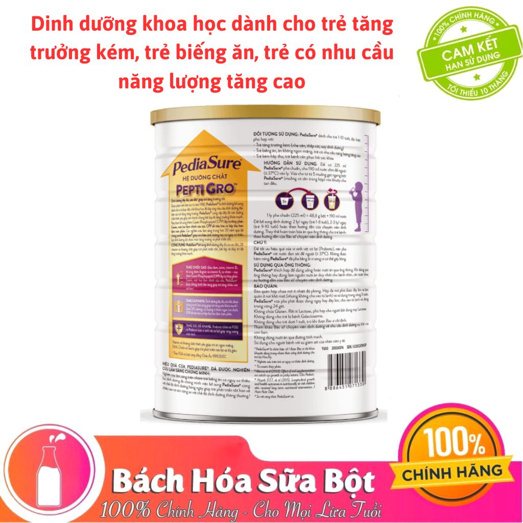 Sữa bột Pediasure 1.6kg (Dành cho trẻ từ 1 - 10 tuổi)