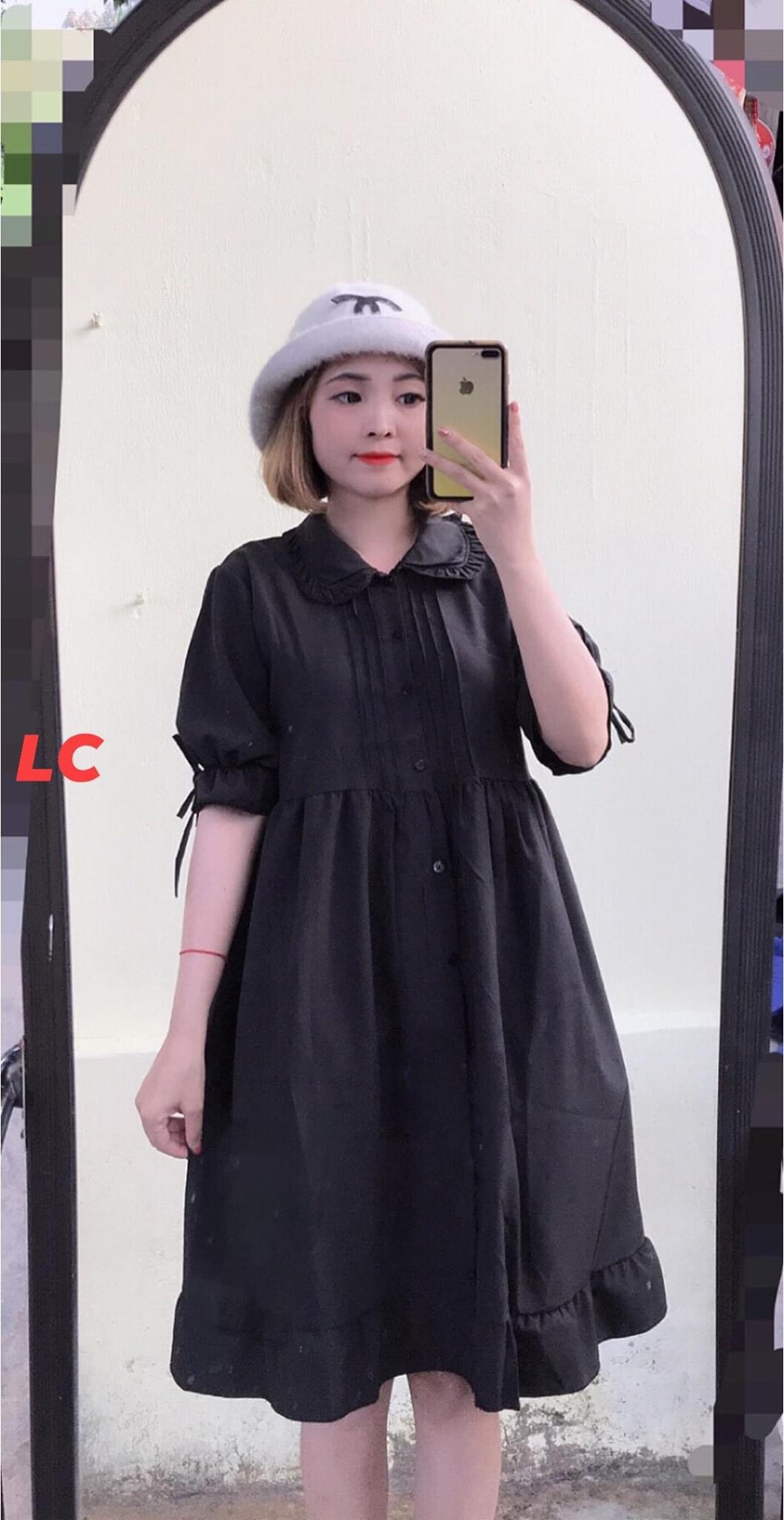 Đầm Babydoll tay bồng - váy xòe babydoll dáng tiểu thư