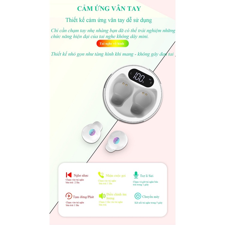 Tai Nghe Bluetooth 5.0  X.26 - Phong Cách Trẻ Trung