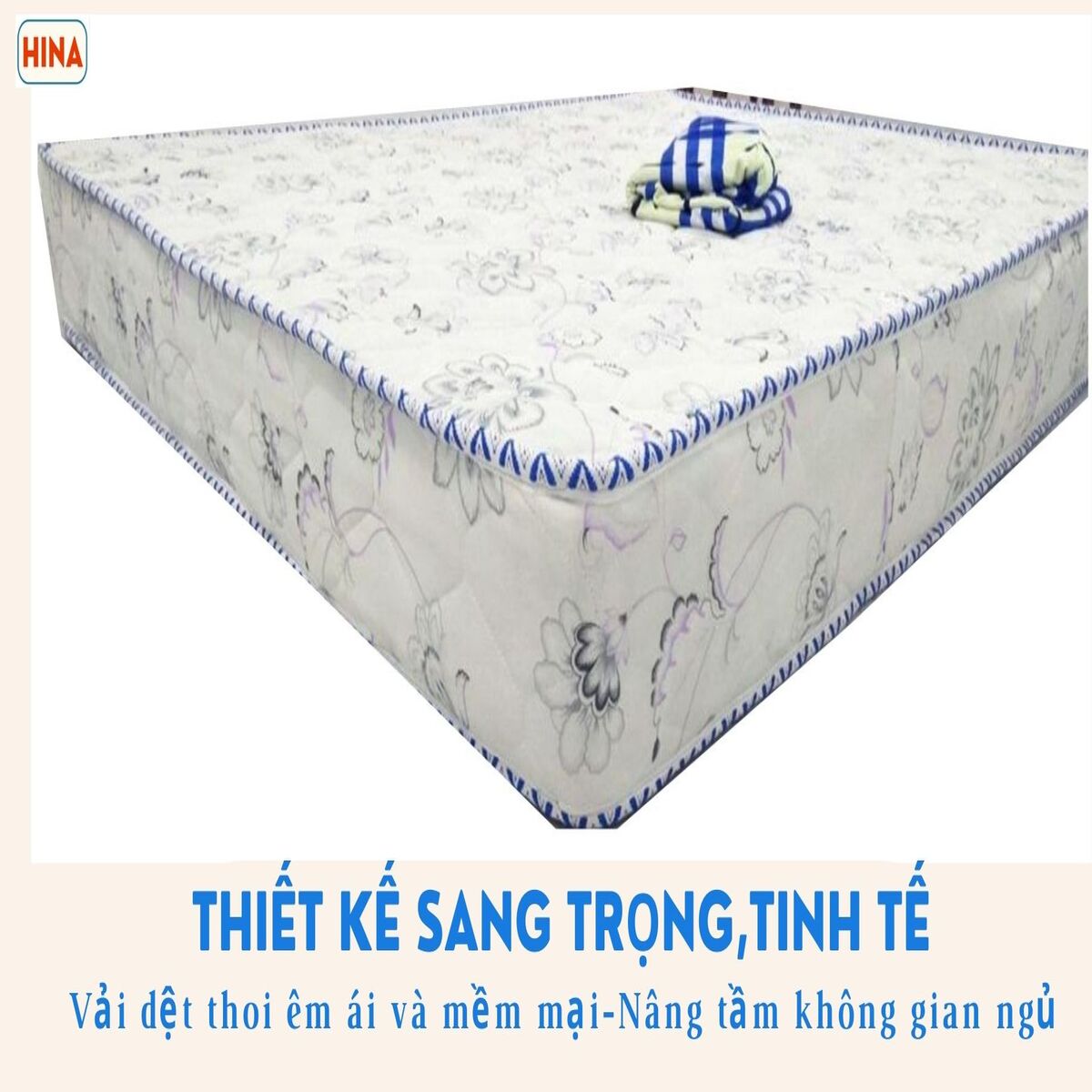 Nệm cao su tổng hợp 1m6 x 2m x 10cm  CAO CẤP