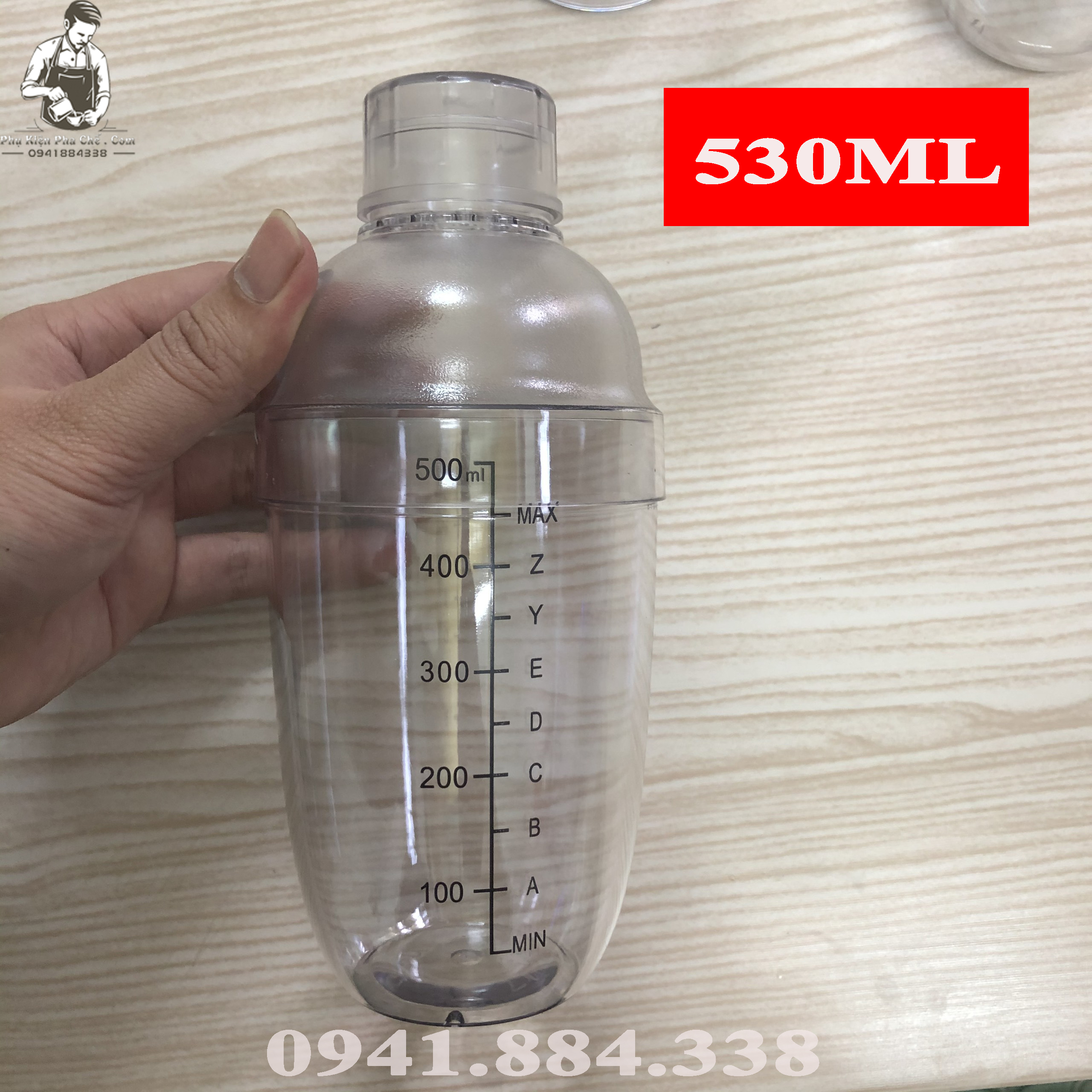 Bình Lắc Pha Chế - Bình Lắc Nhựa - Shaker Nhựa