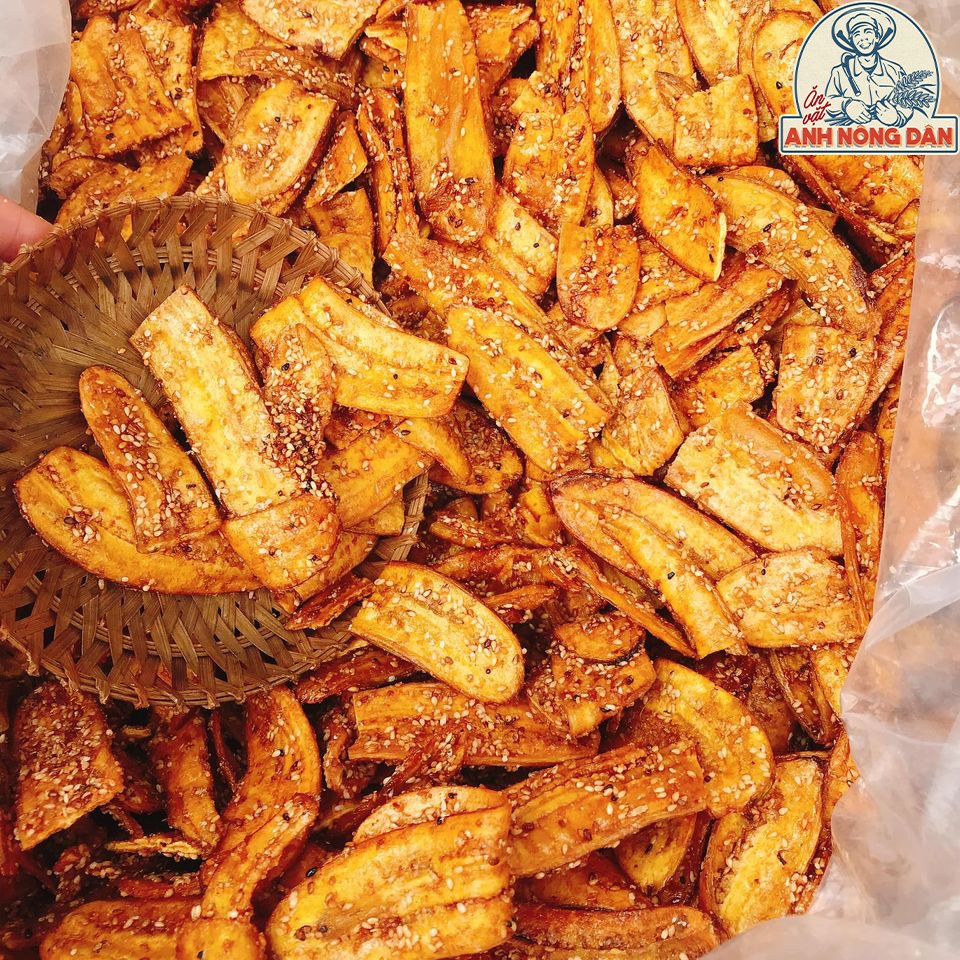 [HCM] 500GR CHUỐI SẤY MÈ GỪNG THƠM GIÒN