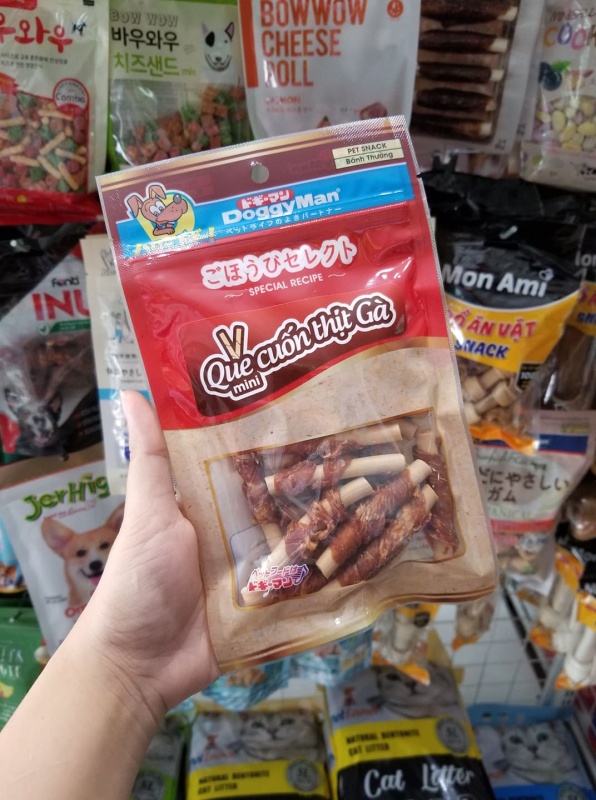 Que cuốn thịt gà mini Doggyman 20 que