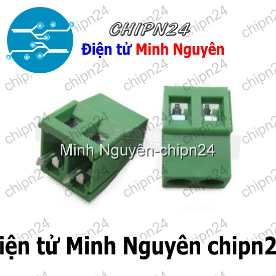 [5 cái] (F217.5) Domino KF128 2P Thẳng (5.08mm) (Terminal, Cầu đấu dây cọc nguồn 5.08 5.08mm) - HH000179