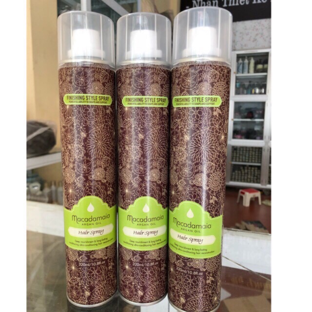 Gôm xịt giữ nếp tóc Macadamia 320ml cam kết sản phẩm đúng mô tả chất lượng đảm bảo an toàn cho người sử dụng