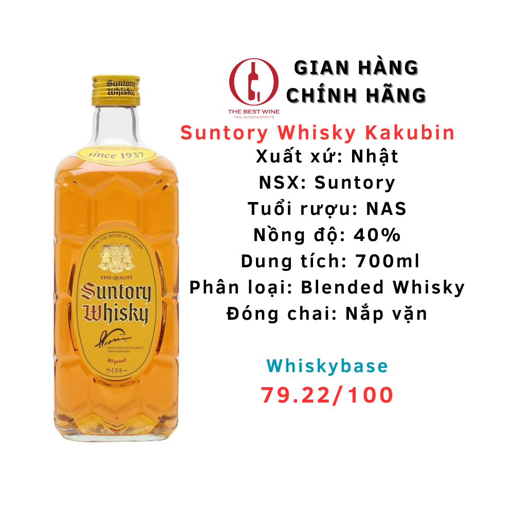 Suntory Whisky 1937 - Kakubin Whisky