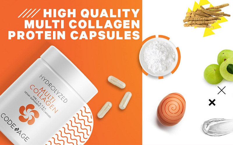 Bột collagen tổng hợp trẻ hóa da CodeAge Multi Collagen 567g - ngochancosmetics