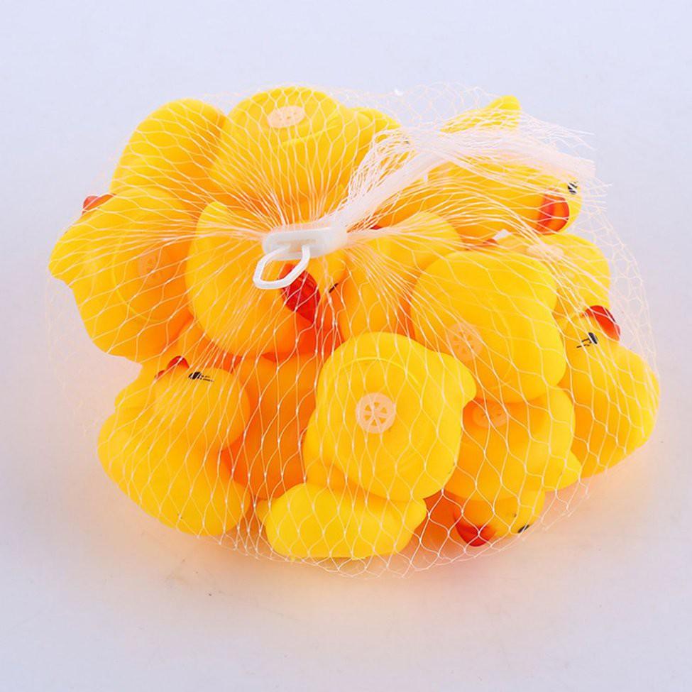 TÚI 10 VỊT CON CÓ CÒI PHÁT NHẠC ( kích thước 3cm/con)