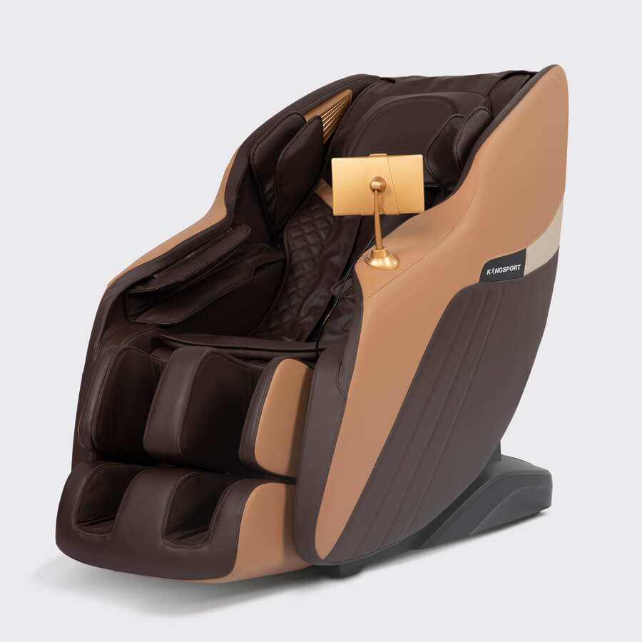 [MIỄN PHÍ LẮP ĐẶT TOÀN QUỐC] Ghế massage toàn thân cao cấp KINGSPORT G81 (Brown Coffee) hệ thống con lăn 3D hiện đại, điều khiển bằng giọng nói