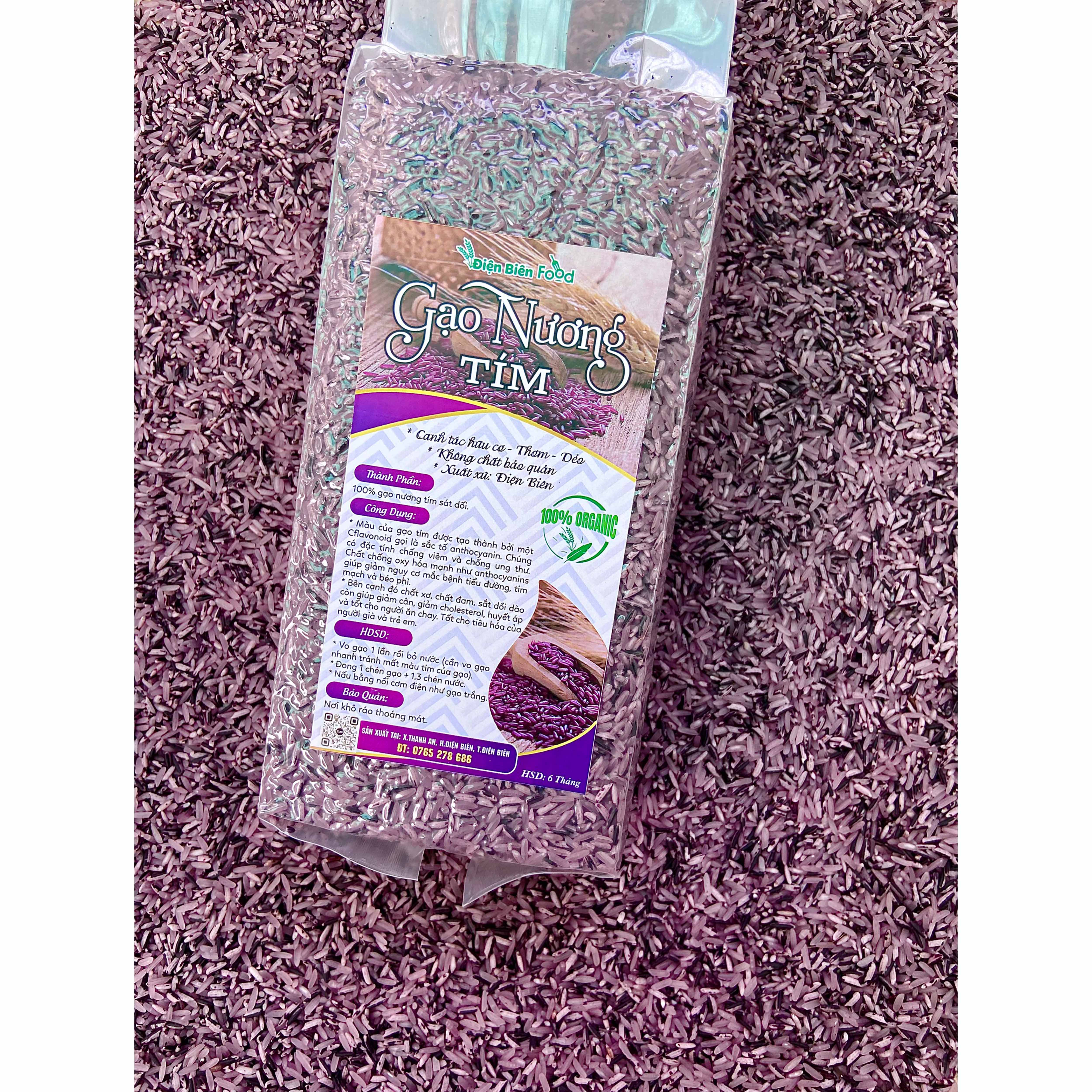 gạo nương tím điện biên 1kg