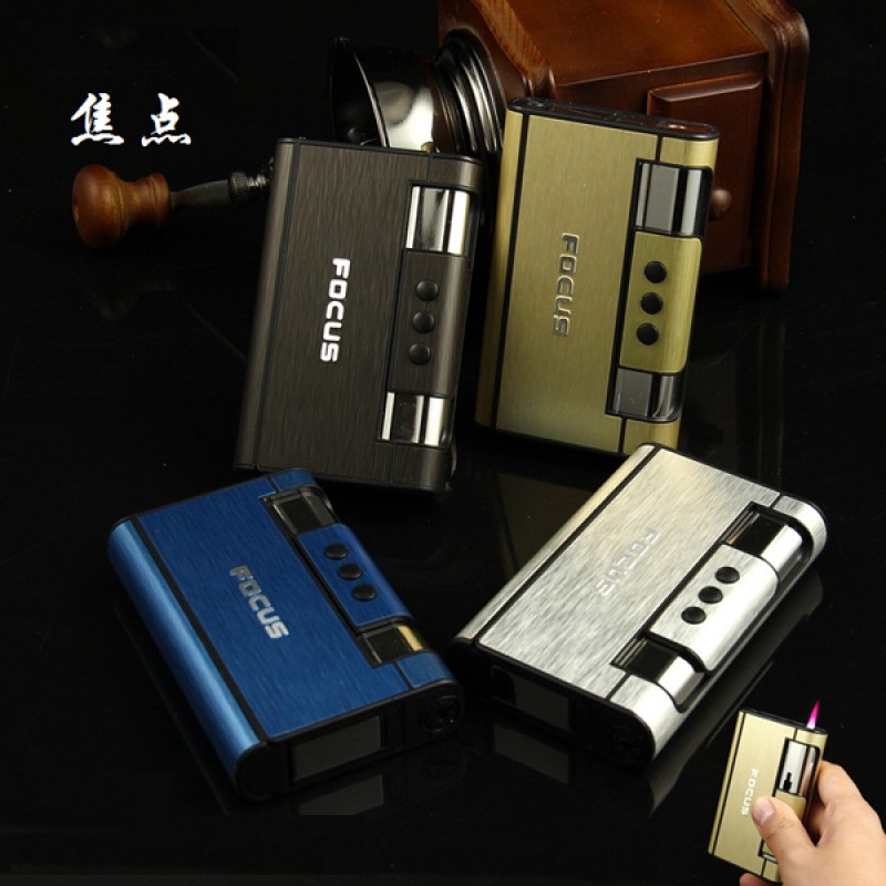 Bật lửa kiêm hộp đựng thuố.c lá Focus đa năng - Bật Lửa Zippo Xịn