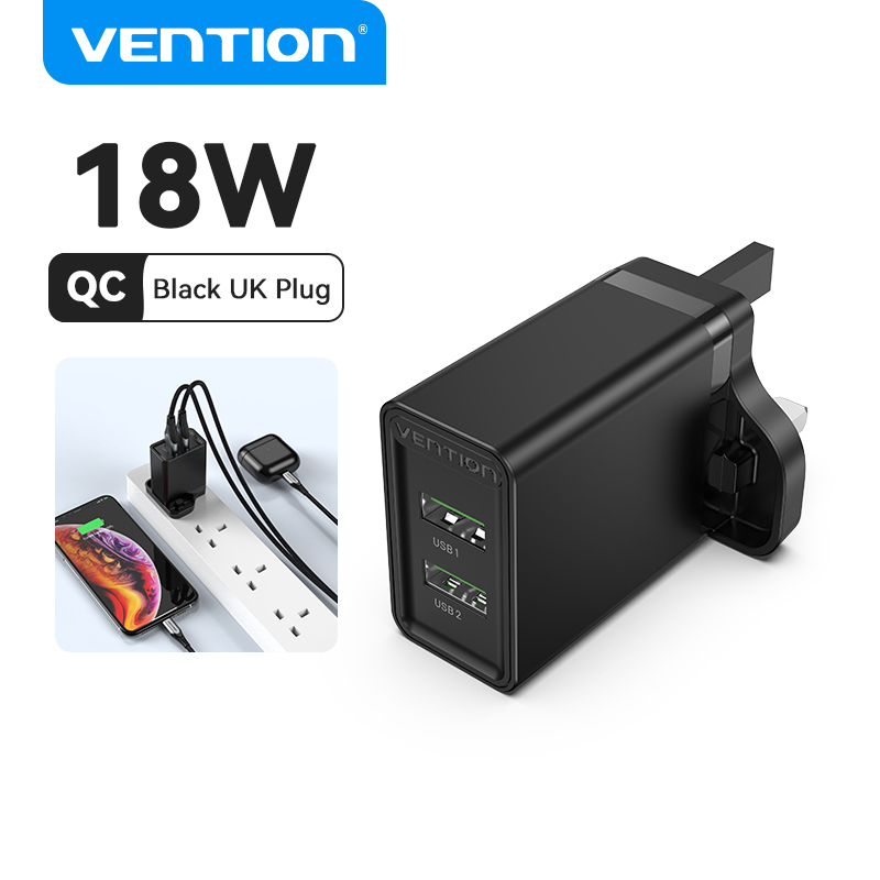 Venture 18W quick charge USB charger QC 3.0 fast charge Android Quick Charge for Huawei Xiaomi Samsung S20 realme 6 pro wall charger