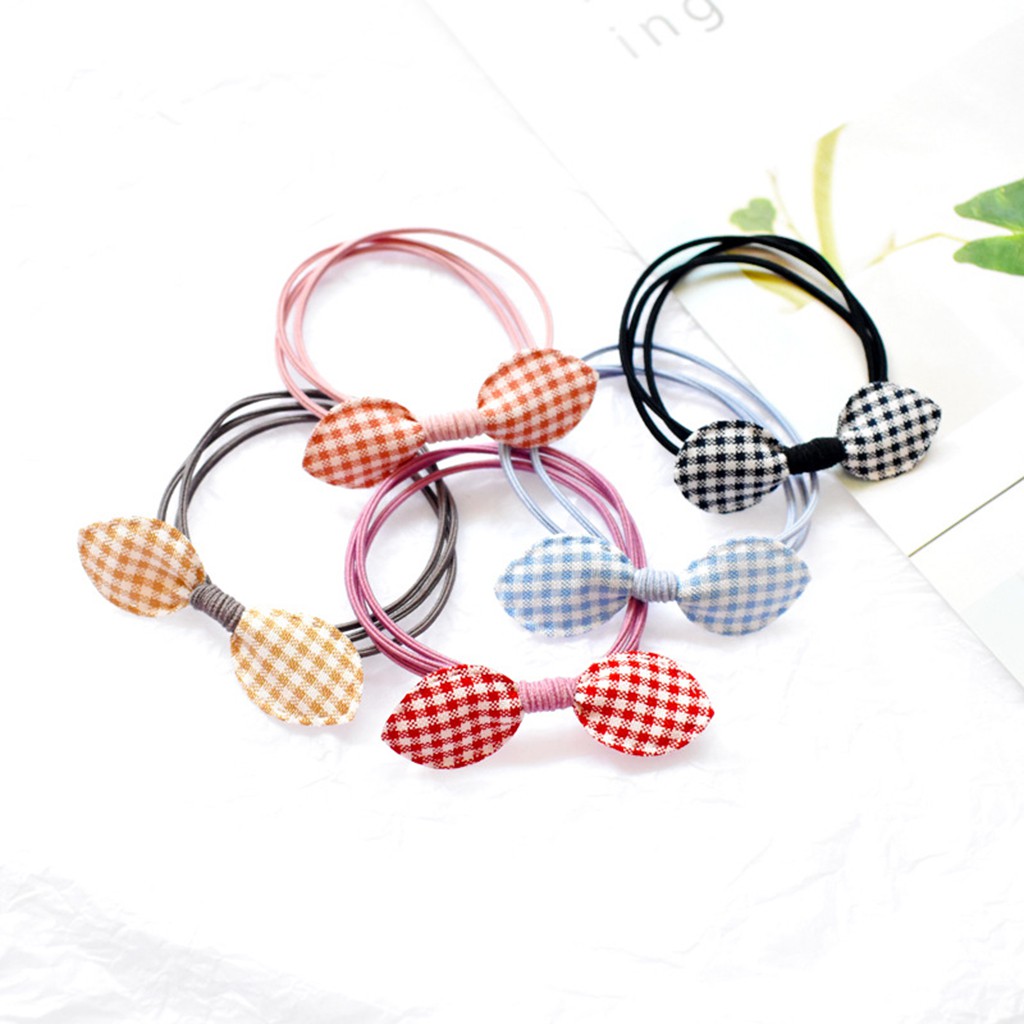 Set 4 Dây Cột Tóc Tiểu Thư Kiểu Hàn Quốc Siêu Xinh.