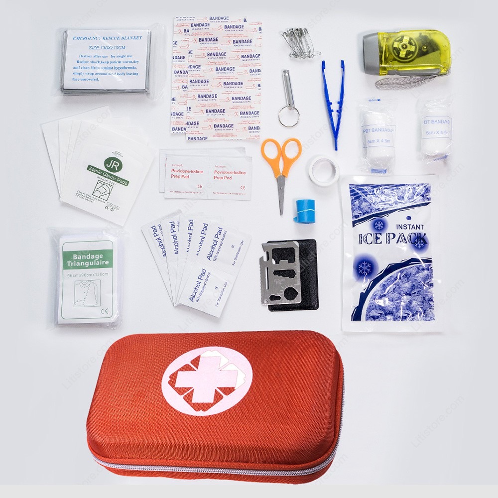 Bộ Dụng Cụ Sơ Cứu Y Tế Khẩn Cấp First Aid Kit 2023 (đã bao gồm vật dụng)