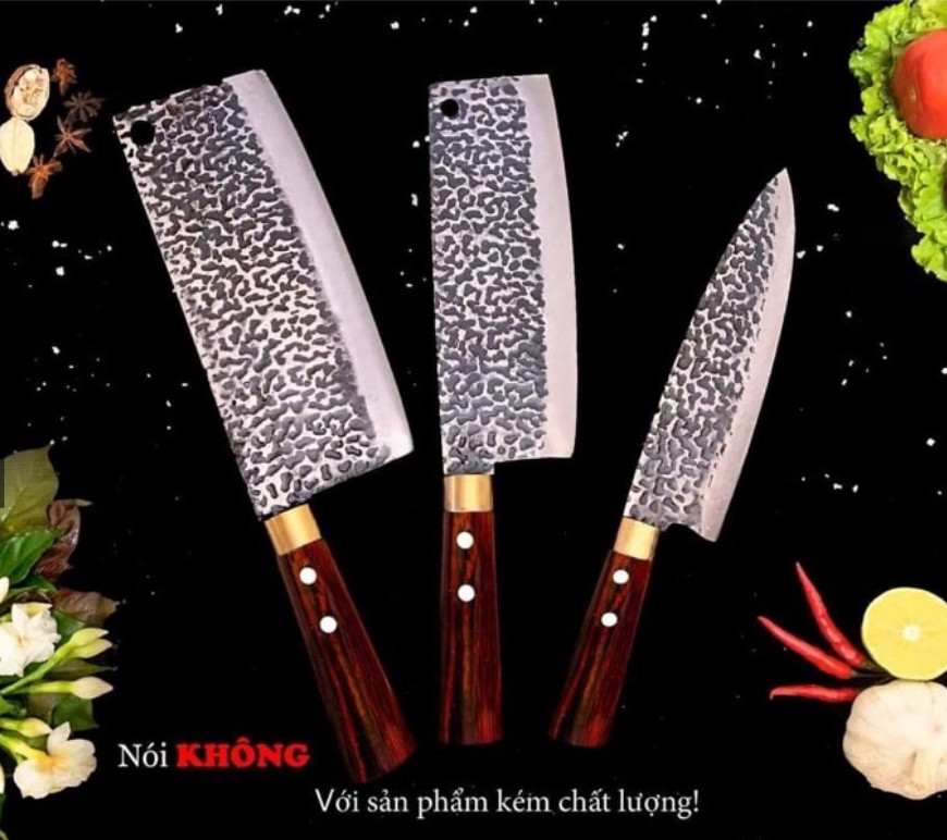 Bộ dao 4 món hàng chuẩn Nhíp ô tô