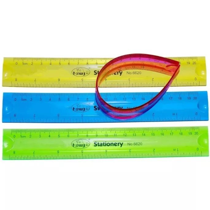 Thước dẻo màu Aihao 20cm loại dày
