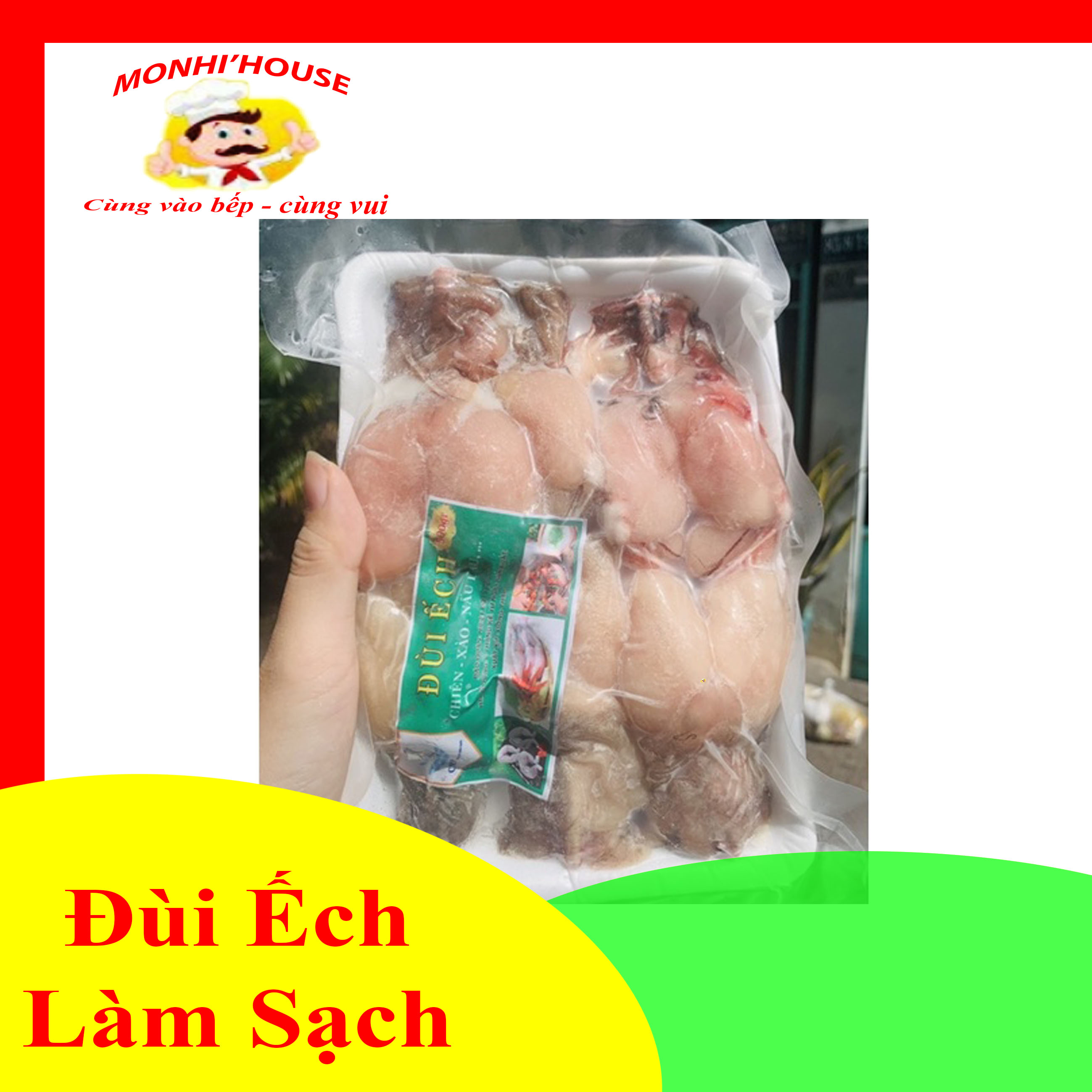 1KG ĐÙI ẾCH TƯƠI NGON, HẤP DẪN/ 500G_ SHIP HỎA TỐC