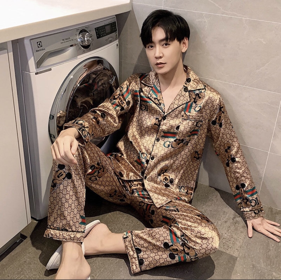 Đồ ngủ PIJAMA nam lụa cao cấp MÍC KI 716