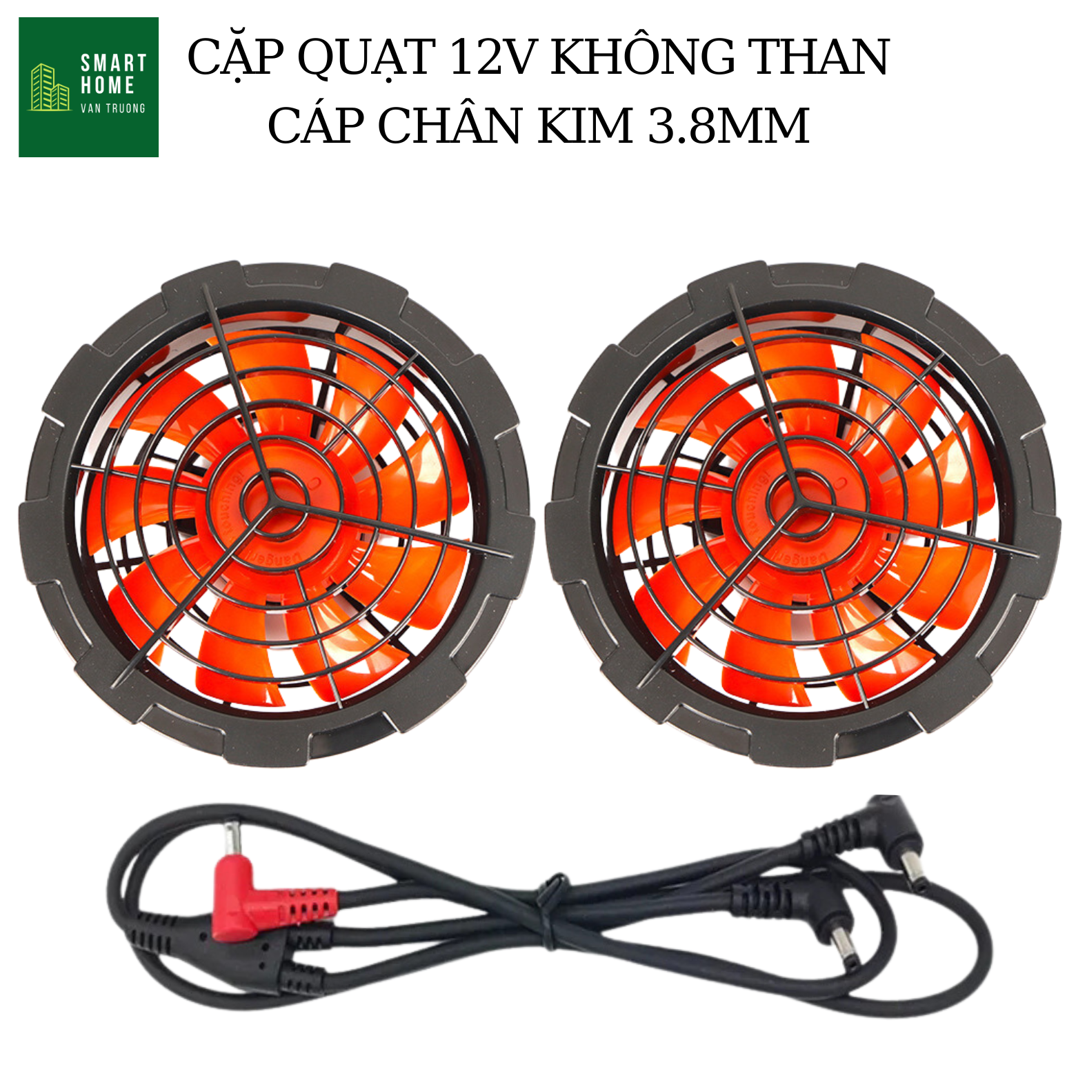 1 pair air-conditioner fan + 12V brushless power cable strong durable