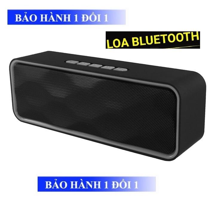 Loa bluetooth di động SC211 hỗ trợ nghe nhạc không dây, âm thanh sống động, bass chuẩn, cắm usb, thẻ nhớ, cổng 3.5