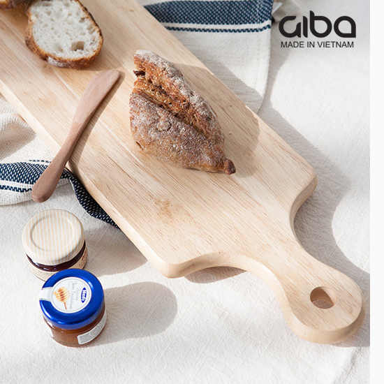 Thớt gỗ decor bánh mì - GIBA