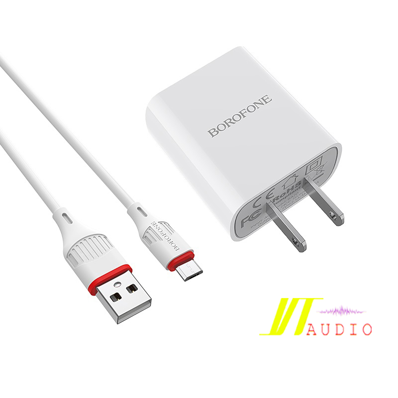 Bộ Sạc Iphone. Bộ Sạc nhanh Borofone BA20 Lightning 2.1A