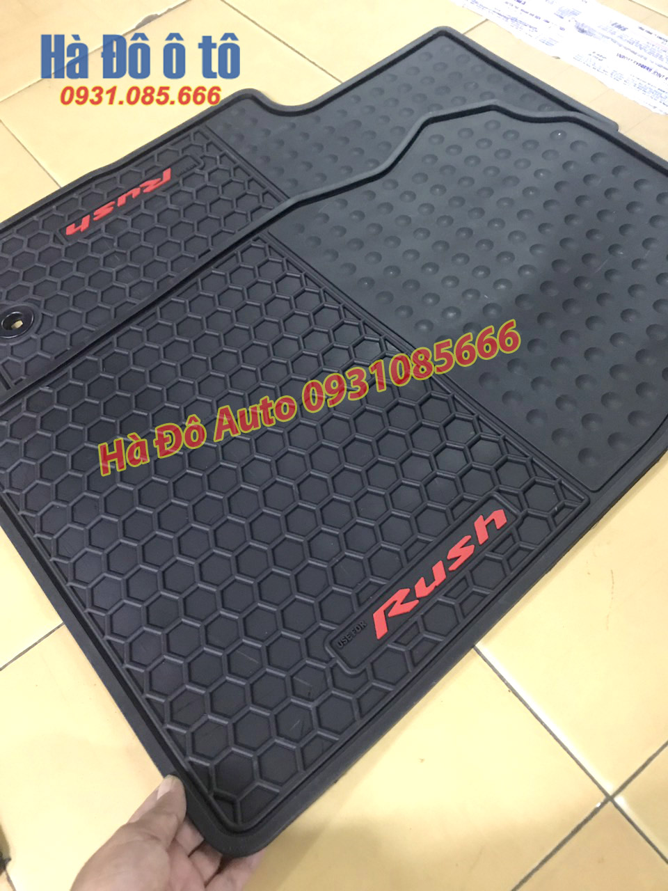Lót sàn toyota rush - thảm sàn cao su tự nhiên rush