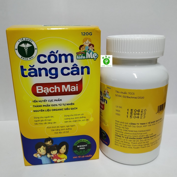 Cốm tăng cân Bạch Mai - Giúp tăng cường sức đề kháng