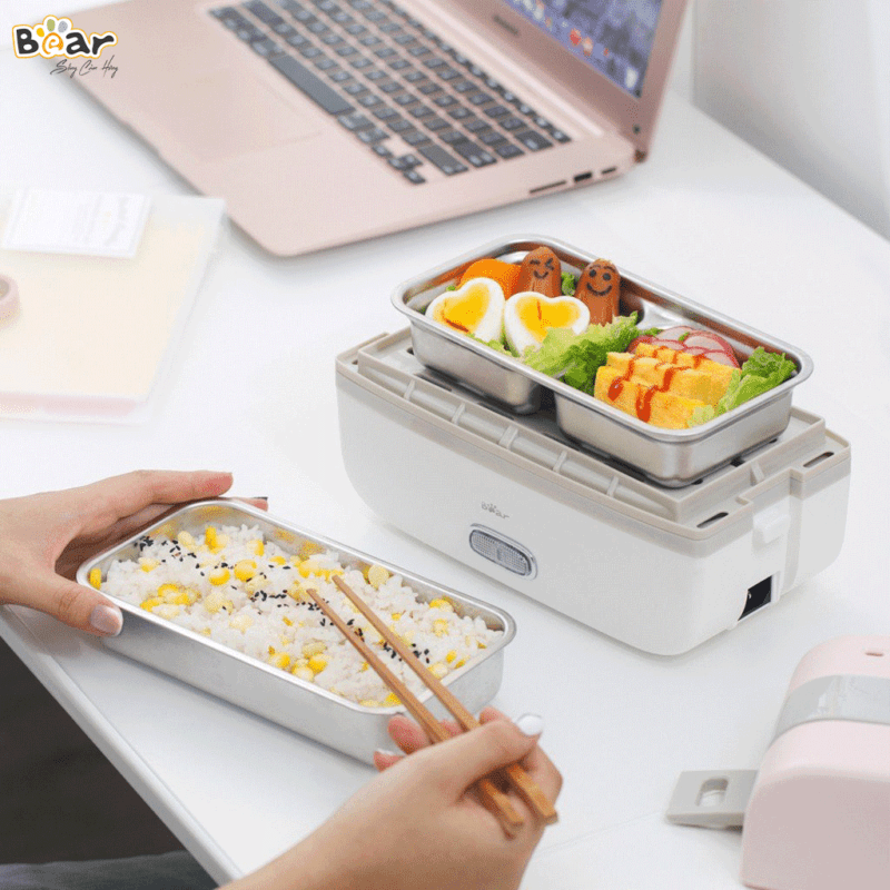 [HCM] Hộp cơm điện tự nấu Bear DFH-B10J2