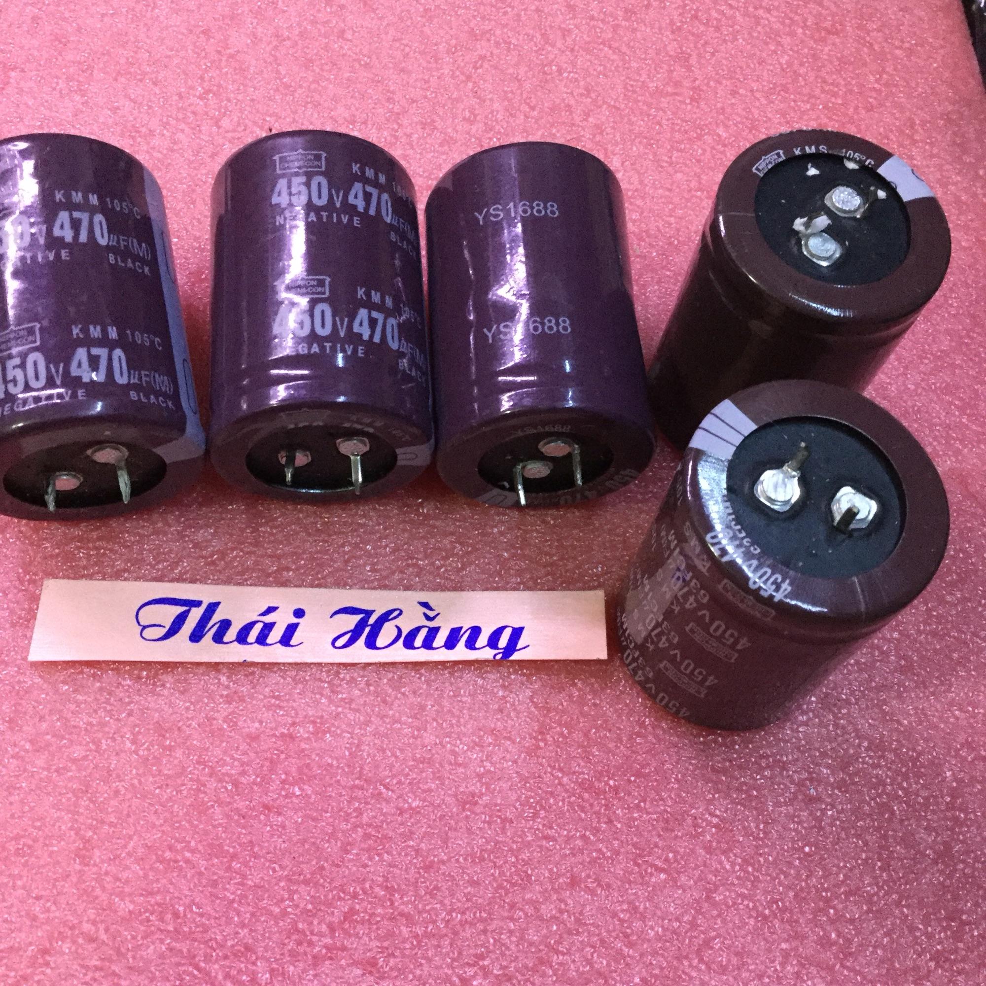 Tụ lọc nguồn 470 M/450 v ( giá 2 chiếc )