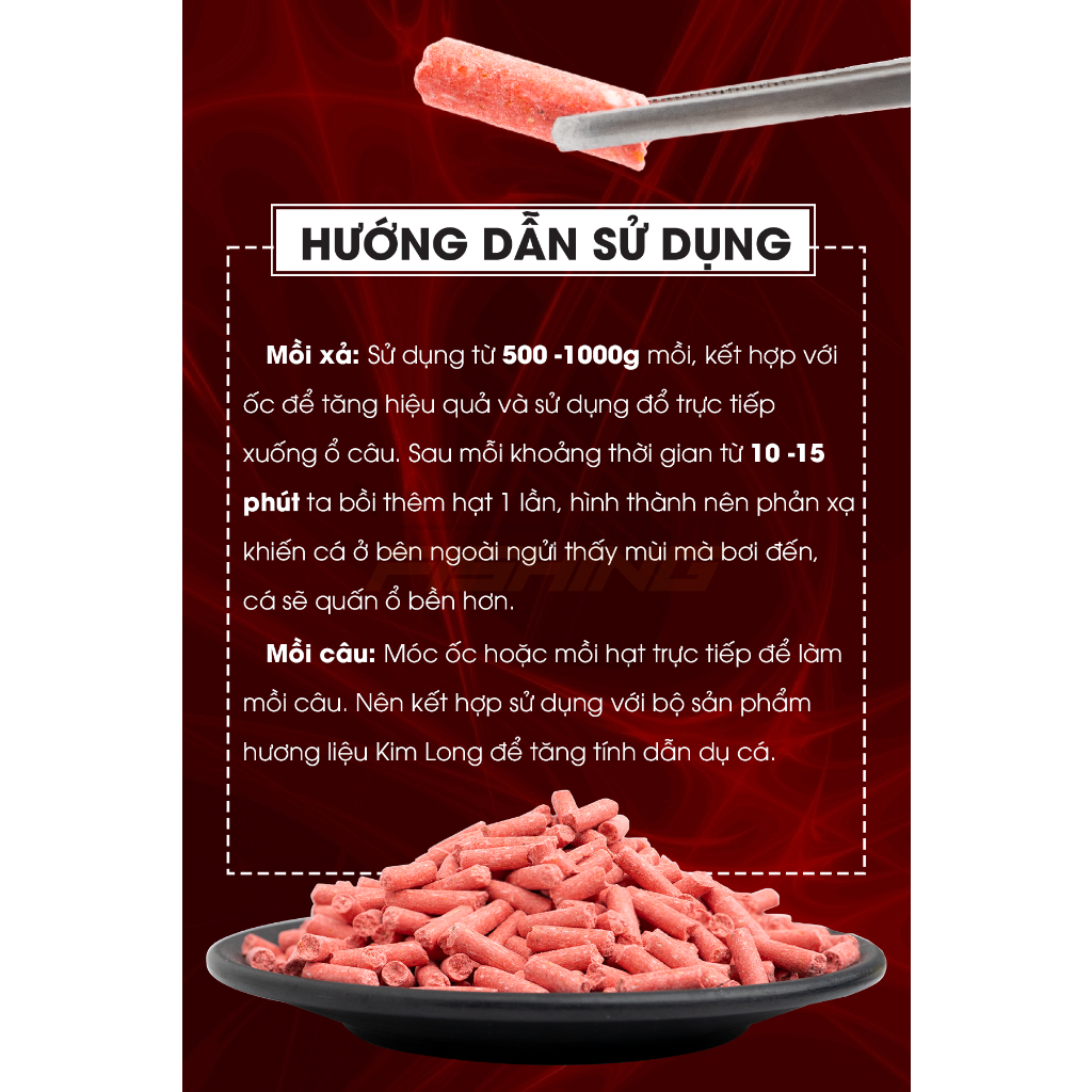 Hạt Xả Trắm Đen KIM LONG Siêu Nhạy (Mẫu Mới Nhất 3 Vị)