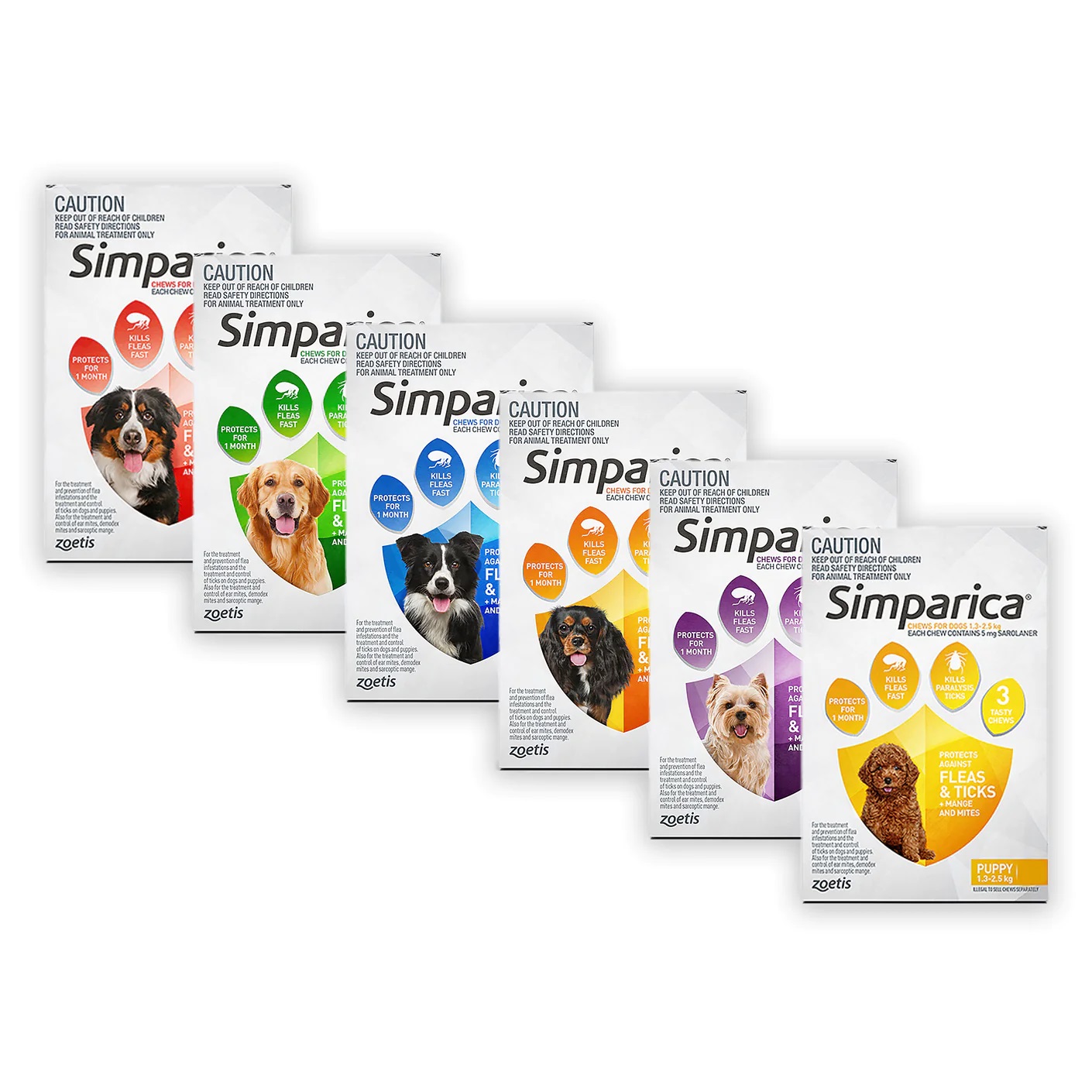 Simparica trị ngoại ký sinh trùng cho chó