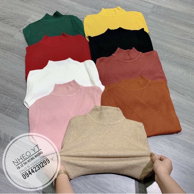 ÁO len 5 phân thoải mái xinh xắn dành cho các nàng