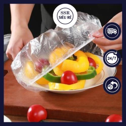 Set 100 Màng Bọc Thực Phẩm Có Túi Đựng Hình Gấu
