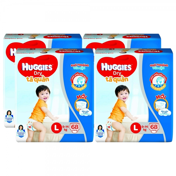 Tã quần hugies L68 miếng (9-14kg)