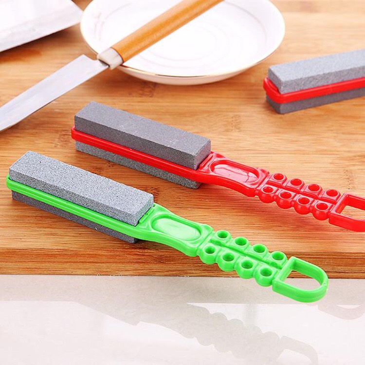 Đá Mài Dao 2 Mặt Có Tay Cầm Tiện Dụng