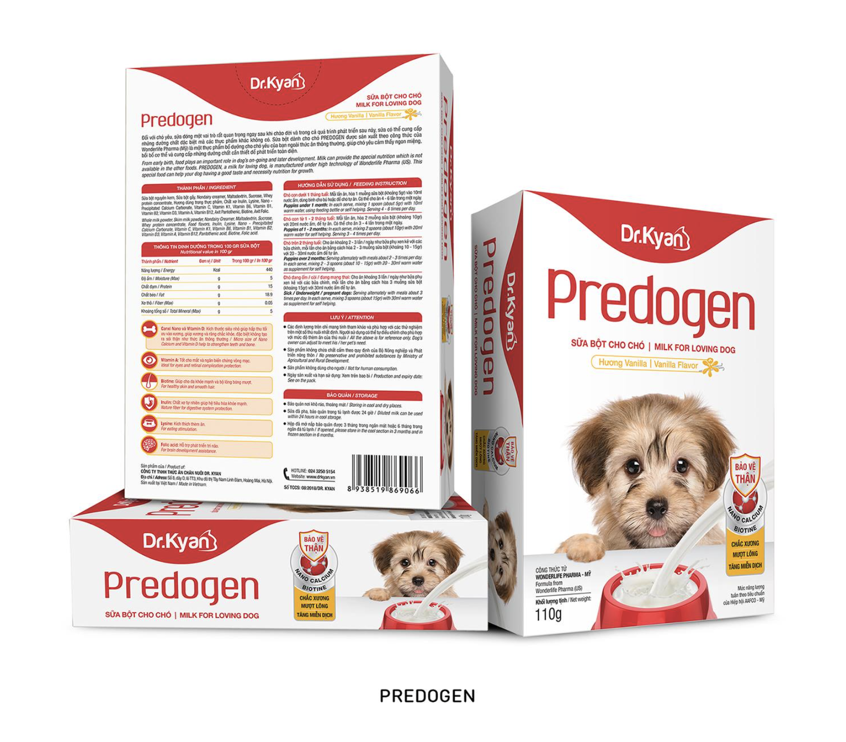 Sữa bột cho chó Predogen 110g